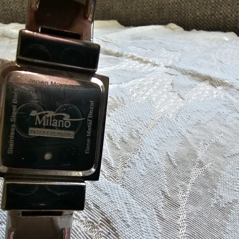 Lady's Milano Quartz Silver Tone Cuff Watch - Picture 11 of 16